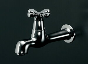 おしゃれなトイレの花びらハンドル蛇口 702-000 hana 横水栓(クロム) 旧品番 702-000-13