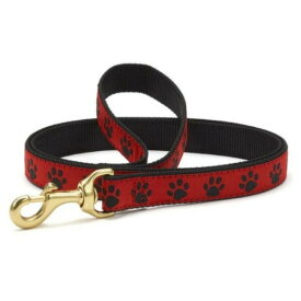 Up Country (アップカントリー) レッドブラックパウ 犬用 リード 米国ブランド 可愛い おしゃれ 超小型犬 小型犬 中型犬 大型犬