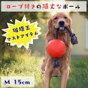 [JollyPets2点で500円オフ]犬用 ボール 丈夫 紐付き [Mサイズ] パンクしない 壊れない Jolly Pets ジョリーペット Rom…
