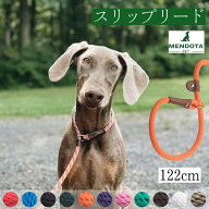 [レビューでお散歩ホルダプレゼント中！]犬用 スリップリード 防水 チョークカラー ロープ (全長122cm/太…