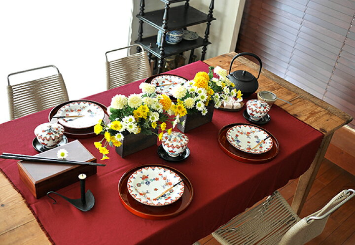 楽天市場】色絵 梅菊文 和皿 : TABLE ＆ STYLE