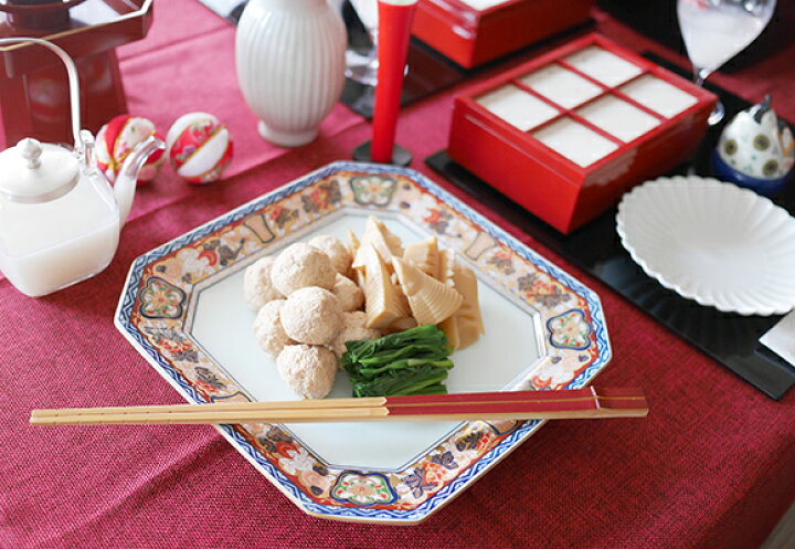 楽天市場】極錦 金彩 古伊万里様式 八角盛皿 小 ＜ひな祭り＞ : TABLE 