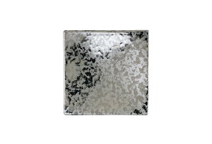 ウロコ銀 13cm正角板皿