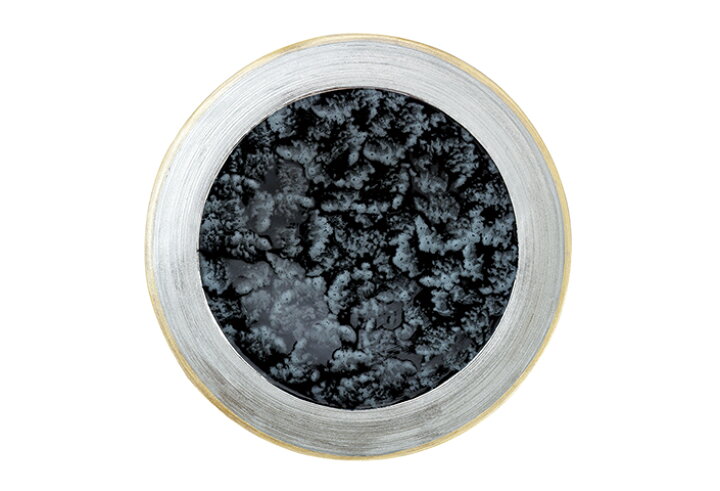 楽天市場】黒釉絞り金銀 二重高台皿 28.5cm : TABLE ＆ STYLE