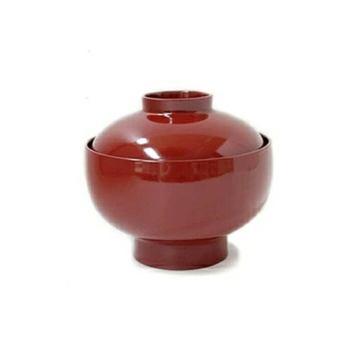 楽天市場】つぼみ蓋付き椀 朱 ＜和食器 / お椀 / 漆器 / 迎春 