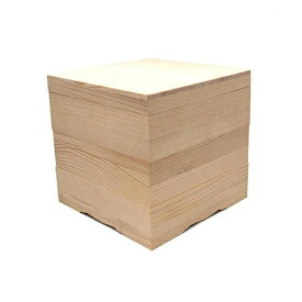 白木　おせち重箱　6.5寸 3段