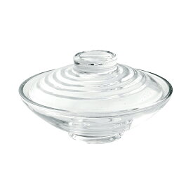 平フタモノ　無地 ＜和食器 / 硝子 / ガラス / 蓋物 / おもてなし / 煮物碗 / 向付 / 和モダン＞