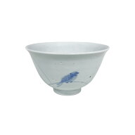 飯碗　芦に鳥 ＜九谷焼 / 染付 / お茶碗＞