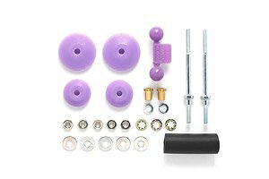 ミニ四駆グレードアップパーツ/95418/大径スタビヘッドセット (11mm・15mm) (パープル)(ミニ四駆限定)/TAMIYAタミヤ