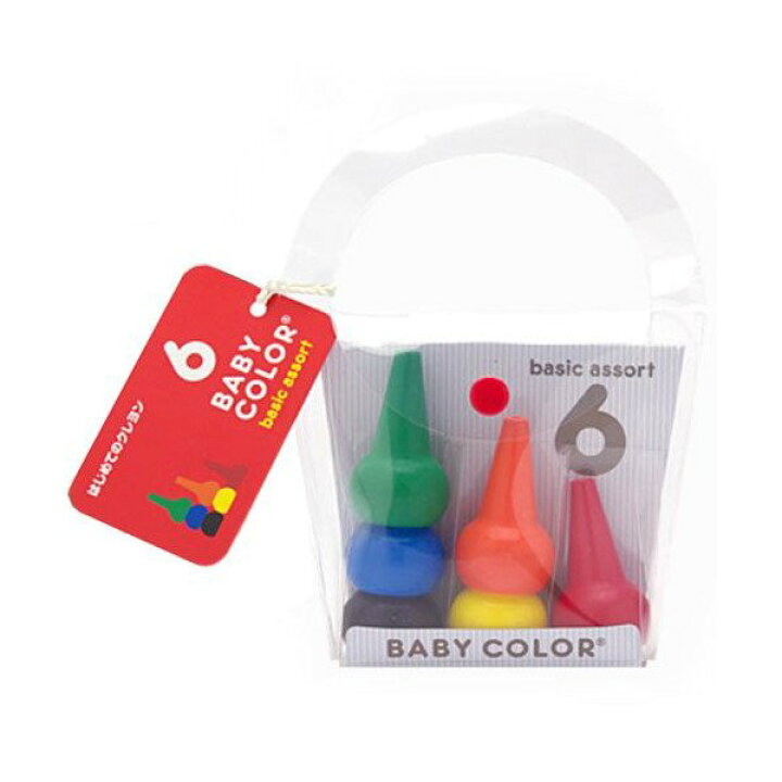 楽天市場 子供が初めて使うクレヨン ベビーコロール ベーシック アソート ６色 日本製 おもちゃのおぢいさんの店