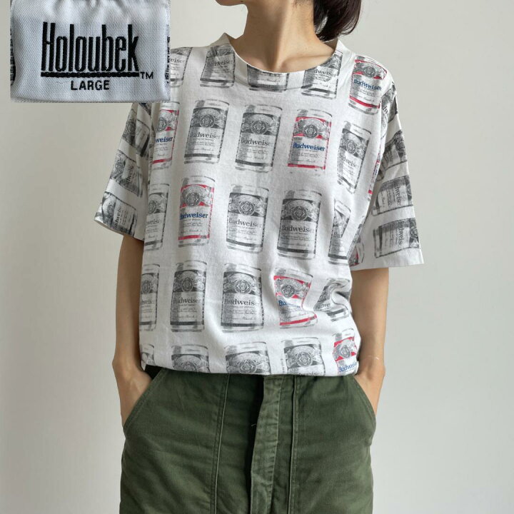 楽天市場】GF102 Tシャツ バドワイザー 総柄 ビール 企業T Budweiser 