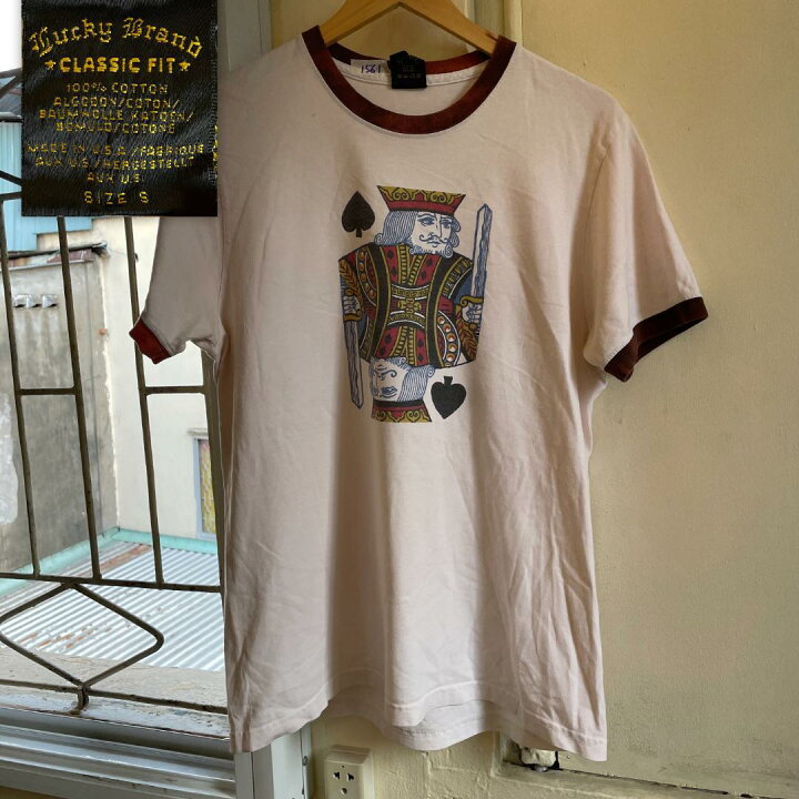 楽天市場】【1561】Tシャツ トランプ キング K リンガーT リンガー 90s 