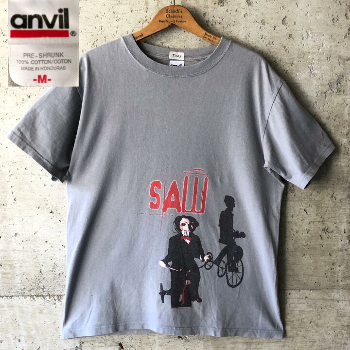 楽天市場】【TX03】00s 映画T ムービーT Tシャツ SAW ソウ ジグソウ 