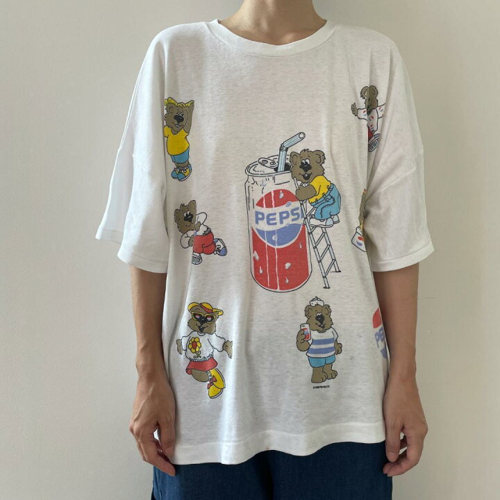 楽天市場】GF551 Tシャツ 80s ビンテージペプシ クマ USA製 激カワ 白T 