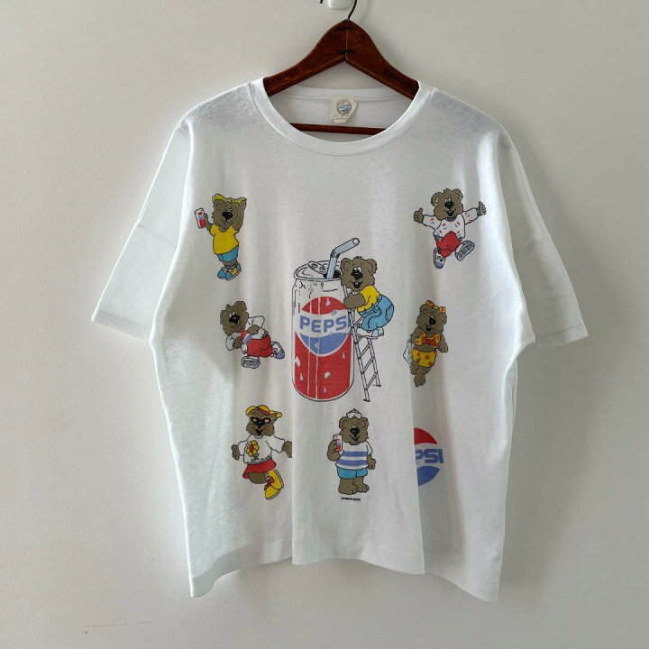 楽天市場】GF551 Tシャツ 80s ビンテージペプシ クマ USA製 激カワ 白T 