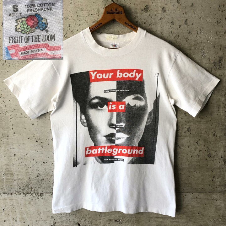 楽天市場】DF66 Tシャツ フォトT アートT バーバラクルーガー 90s 白T 