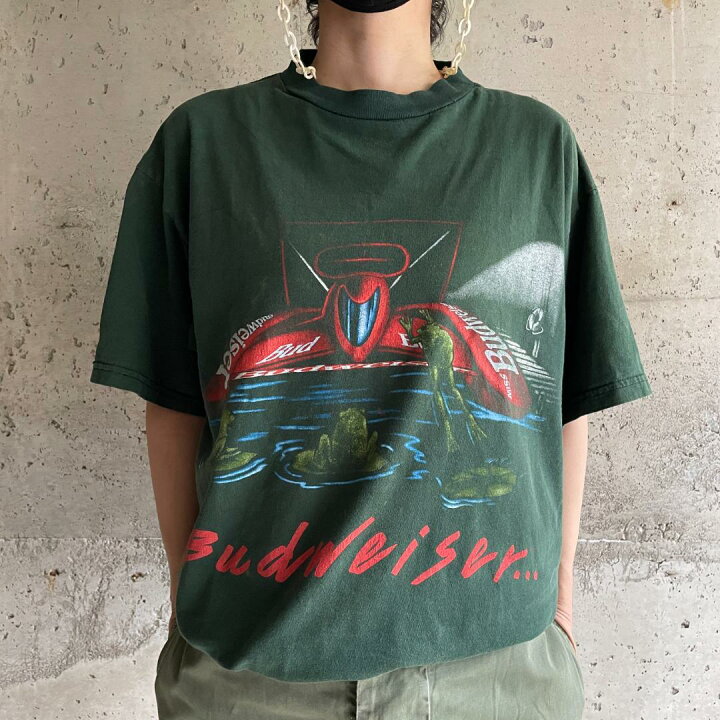 楽天市場】XZ61 Tシャツ ビール バドワイザー プロモ 両面プリント 