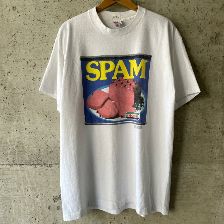 楽天市場】【XZ94】90s スパム spam Tシャツ XL 企業Tシャツ 企業物 