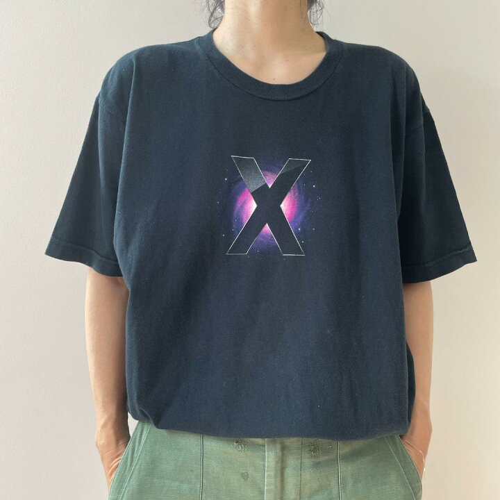 楽天市場】GF385 Tシャツ Apple 企業T アドT ロゴ Mac OSX レパード 