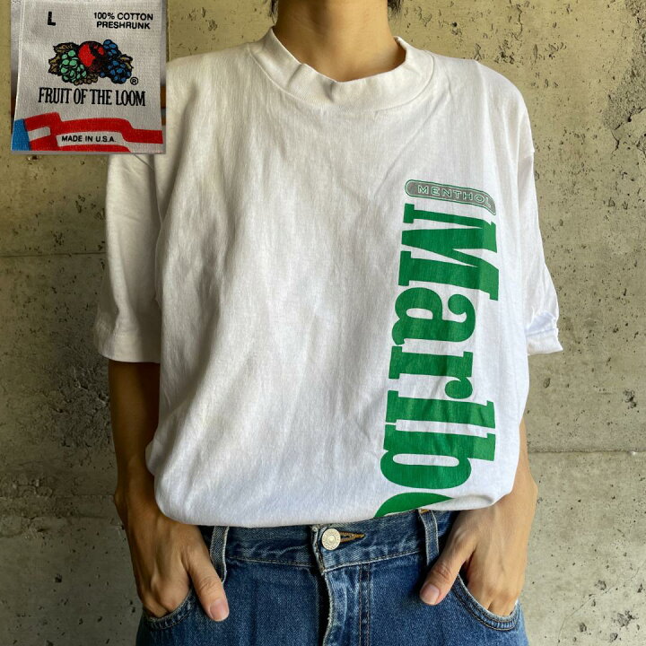 楽天市場】XZ83 Tシャツ マルボロ タバコ プロモ メンソール ポケT 90s 