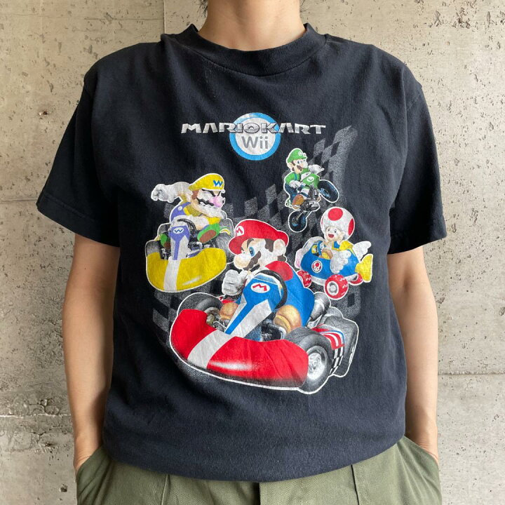 楽天市場】GF250B Tシャツ マリオカート wii ゲームT マリオ 00s 