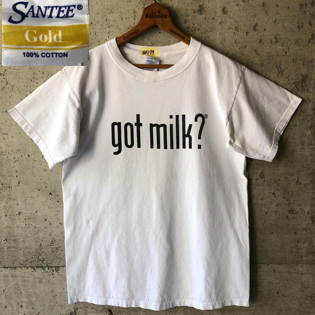 楽天市場】【GF179】Tシャツ got milk? 90s 白T シンプル ゴットミルク 