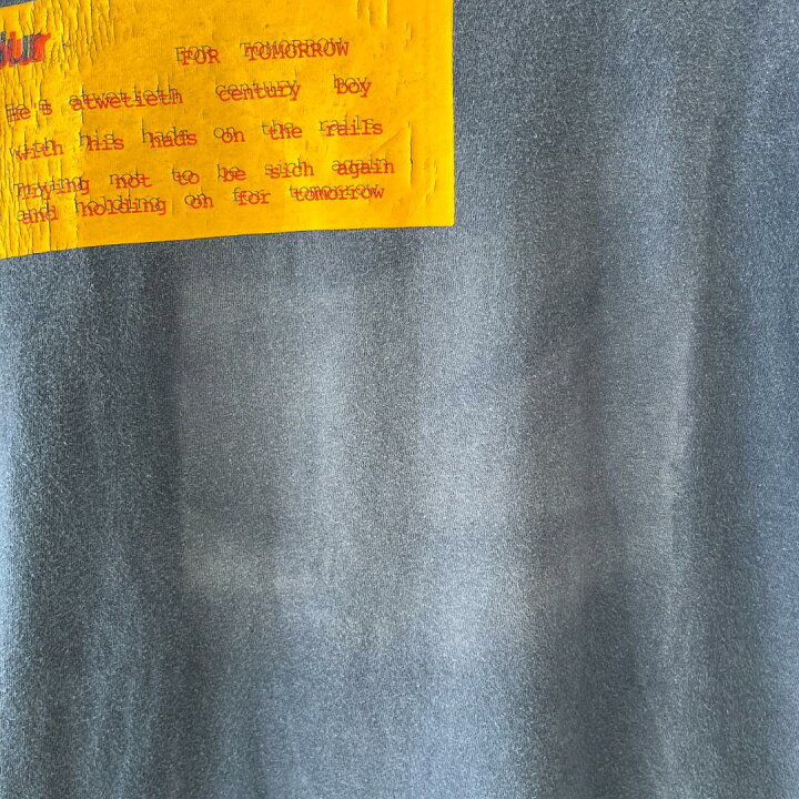 楽天市場】GF294 Tシャツ ブラー blur for tomorrow ロック バンド 