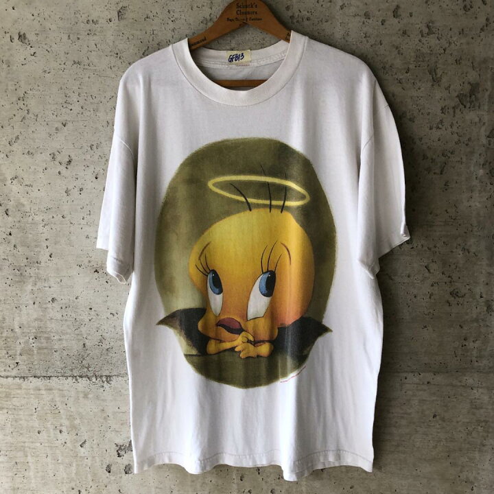 楽天市場】GF813 90s Tシャツ トゥイーティー エンジェル 天使 Tweety 