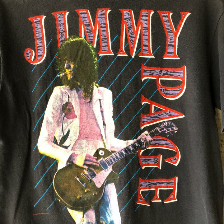 楽天市場】GF801 Tシャツ 80s ジミーペイジ レッドツェッペリン 88年 