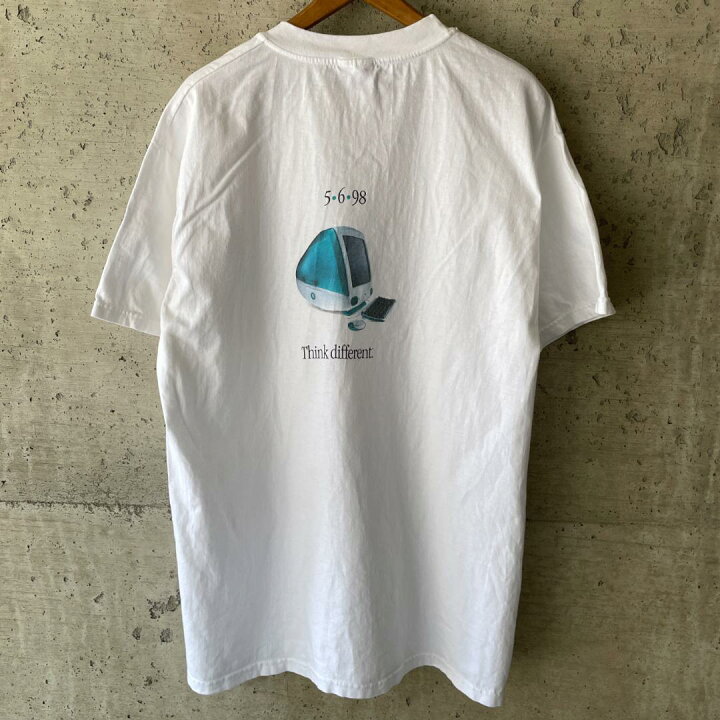 楽天市場】AE1 Tシャツ Apple 企業 アド ロゴ Mac アップル 初代imac 