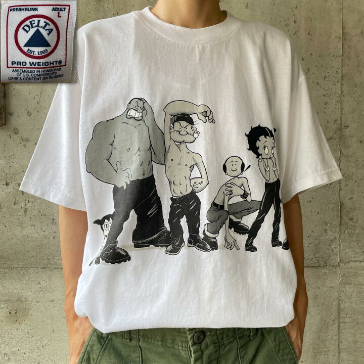 楽天市場】XZ356 Tシャツ 90s ポパイ ベティ カルバンクライン 