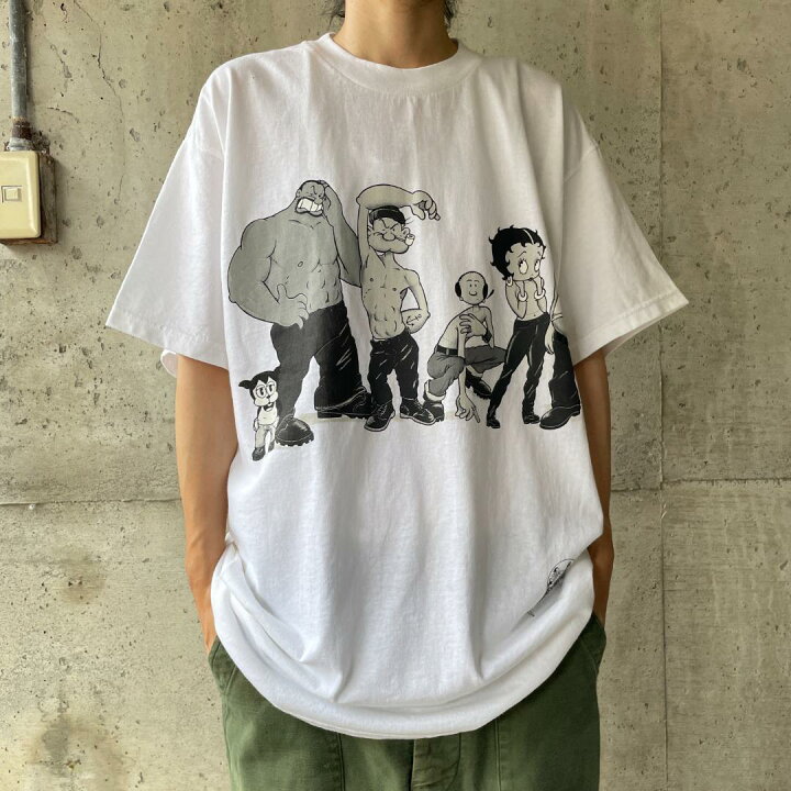楽天市場】XZ356 Tシャツ 90s ポパイ ベティ カルバンクライン 