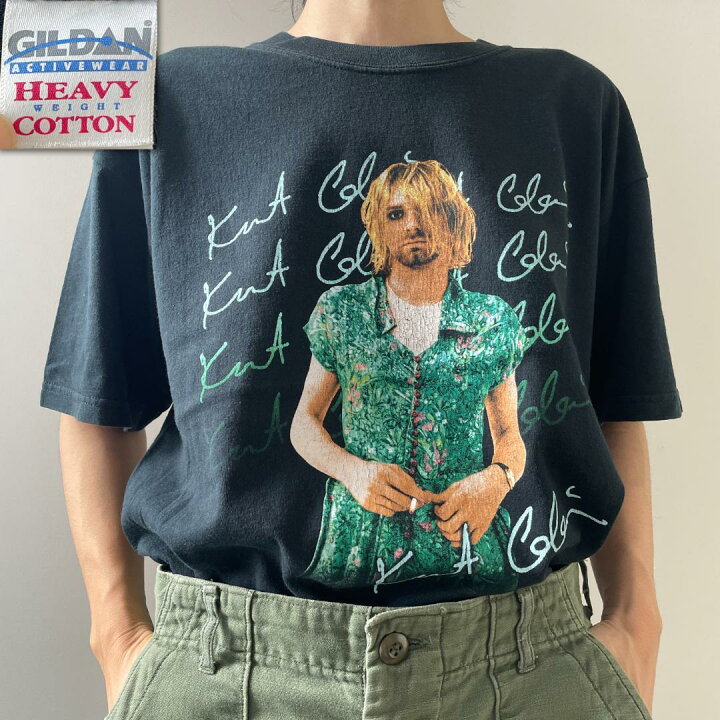 楽天市場】GF793 00s Tシャツ ニルヴァーナ カートコバーン 女装 古着 
