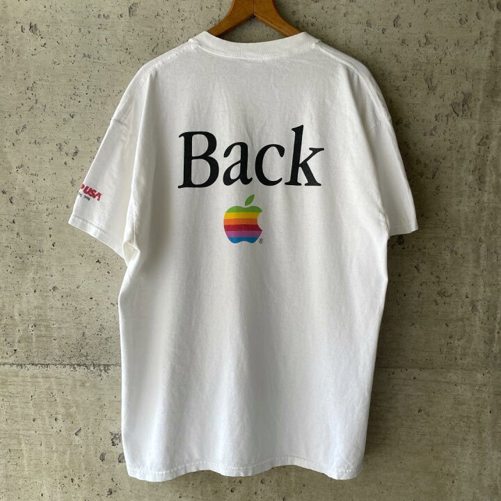 楽天市場】AE13 Tシャツ 90s Apple アップル Mac Back 企業 レインボー 