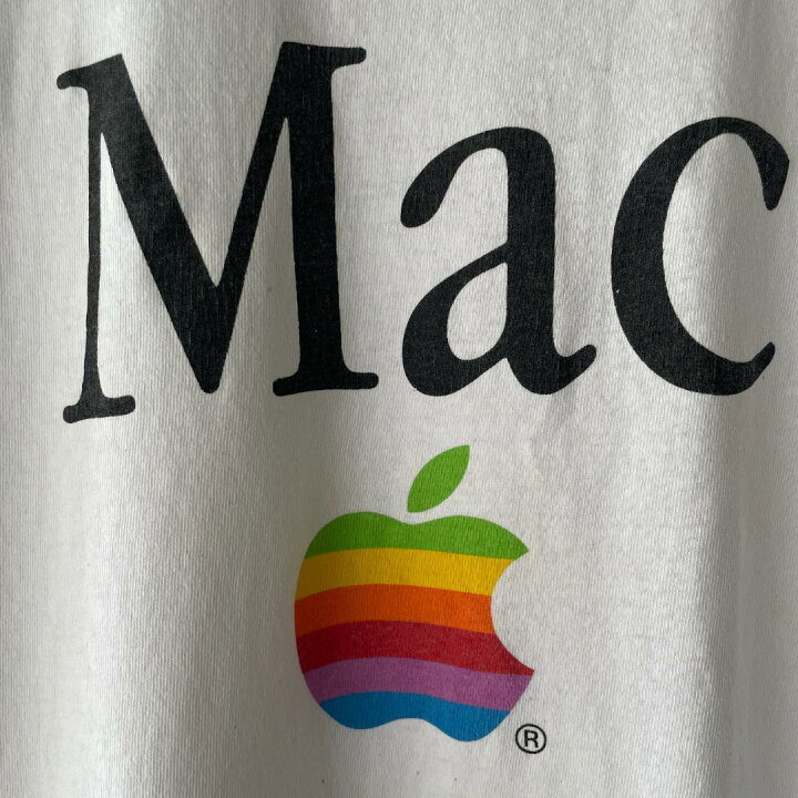 楽天市場】AE13 Tシャツ 90s Apple アップル Mac Back 企業 レインボー 