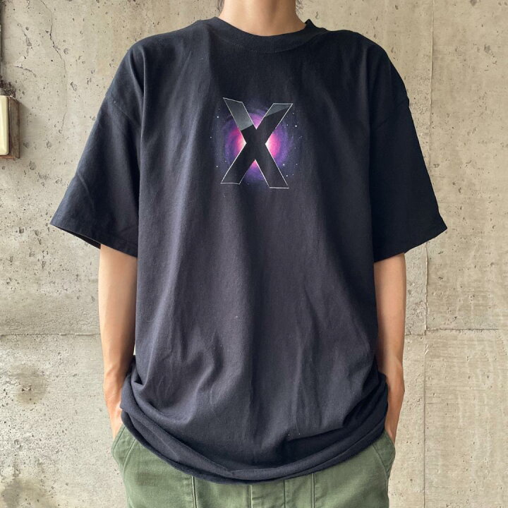 楽天市場】XZ337 00s Tシャツ Apple 企業 アド ロゴ Mac OSX レパード 