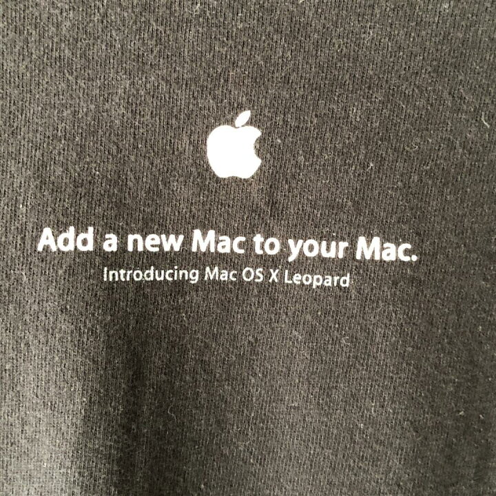 楽天市場】XZ249 Tシャツ Apple 企業 アド ロゴ Mac OSX レパード 黒 