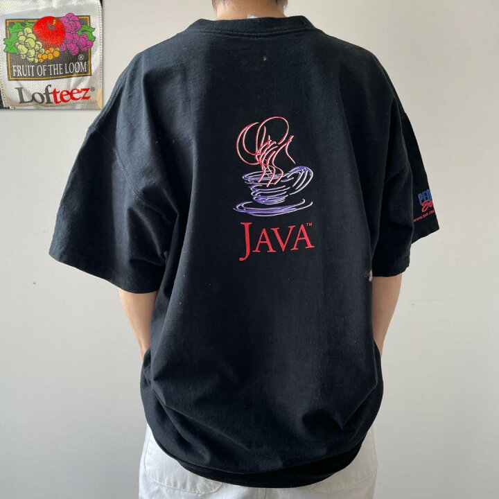 楽天市場】GF654 90s JAVA ロゴ プログラム言語 Tシャツ IT系 企業T 黒 