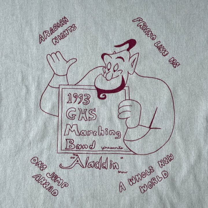 楽天市場】GF645 90s Tシャツ アラジン ミュージック イラスト 