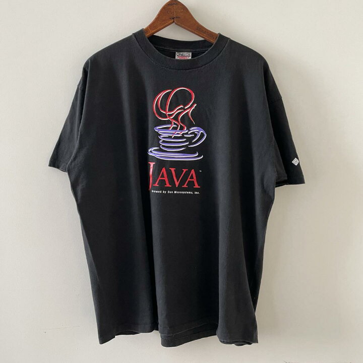楽天市場】GF743 90s JAVA ロゴ プログラム言語 Tシャツ IT系 企業T 黒 