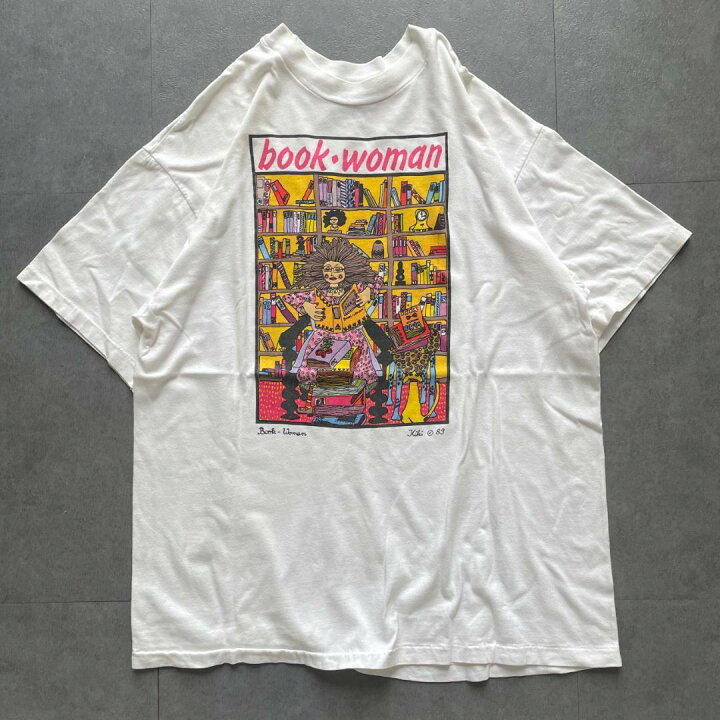 楽天市場】GF731 80s Tシャツ Book Woman イラスト アート USA製 