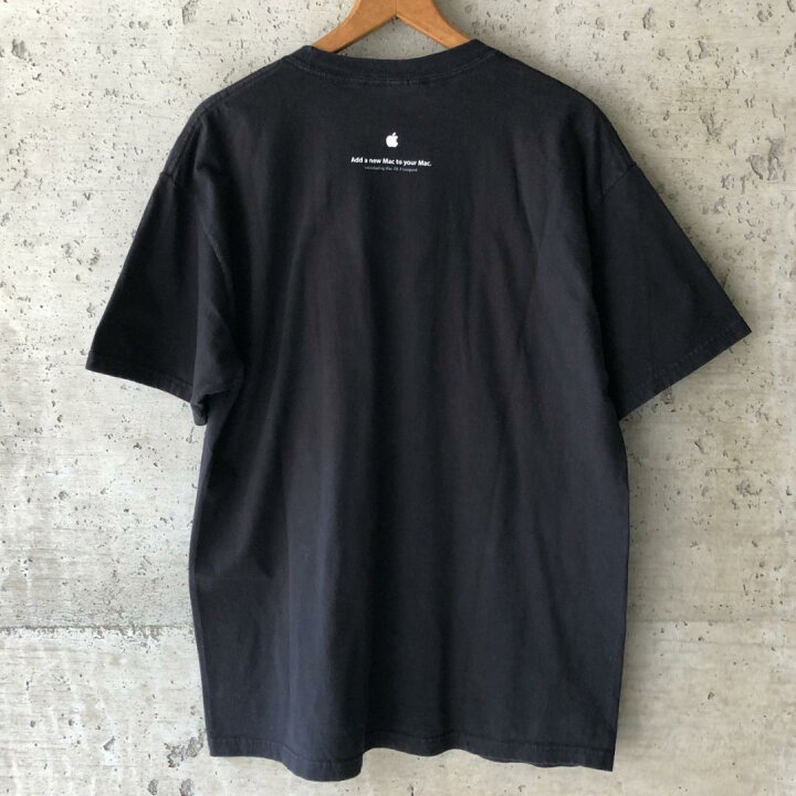 楽天市場】XZ282 Tシャツ Apple 企業 アド ロゴ Mac OSX レパード 黒 