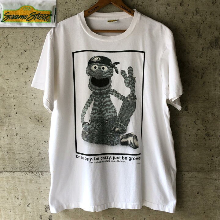 楽天市場】XZ465 Tシャツ グローバー セサミストリート 90s ヒッピー 