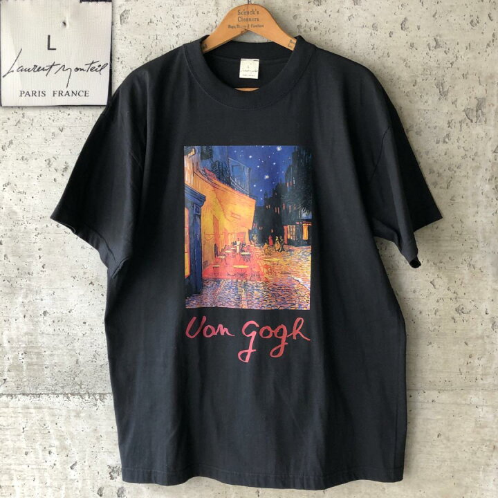 楽天市場】XZ416 00s ゴッホ アート Tシャツ 夜のカフェテラス 