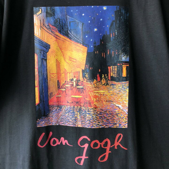 楽天市場】XZ416 00s ゴッホ アート Tシャツ 夜のカフェテラス 