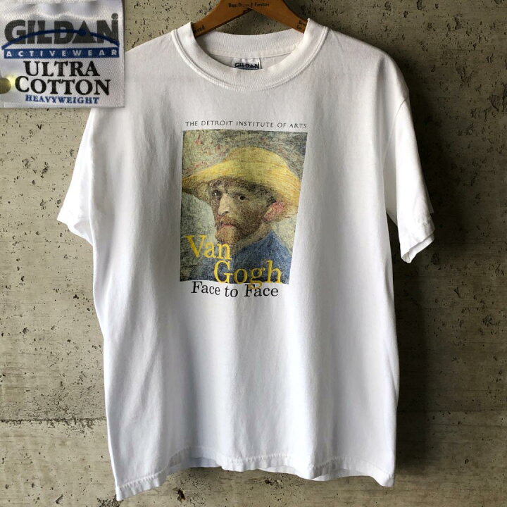 楽天市場】XZ436 00s ゴッホ アート Tシャツ Face to Face 自画像 