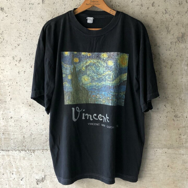 楽天市場】XZ458 90s ゴッホ アート 絵画 Tシャツ 星月夜 パリ 