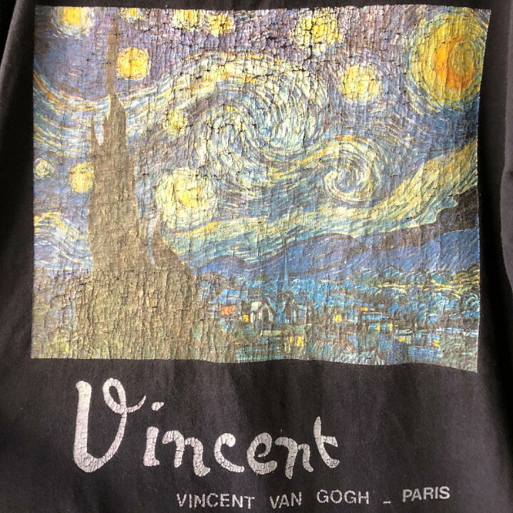 楽天市場】XZ458 90s ゴッホ アート 絵画 Tシャツ 星月夜 パリ 