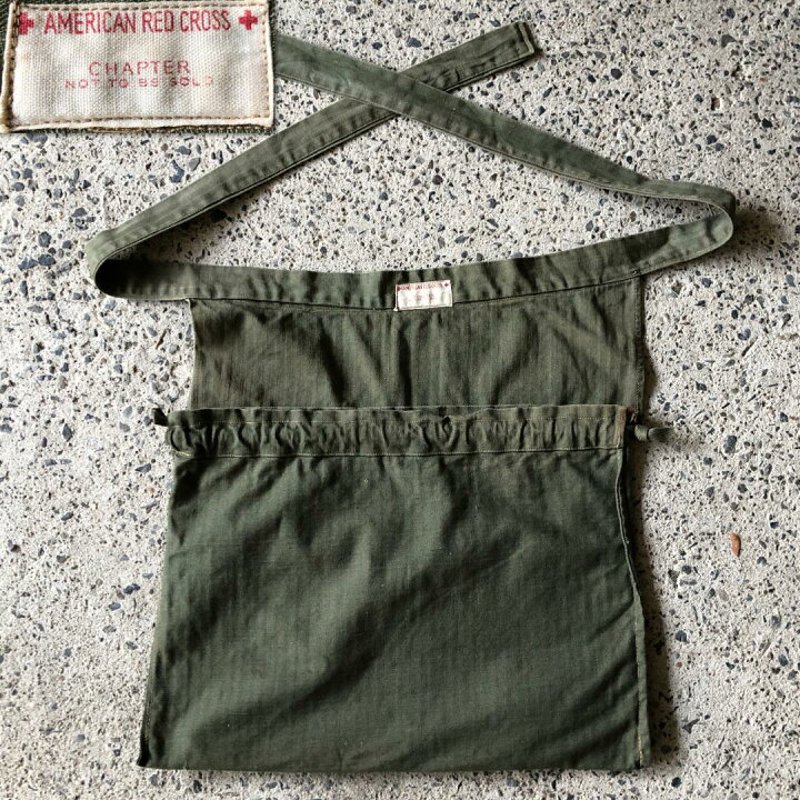 楽天市場】KU508 本物 実品 アメリカンレッドクロス エプロンバッグ  