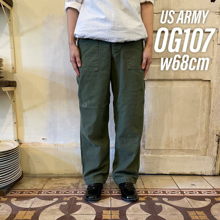 楽天市場】GD6 US ARMY 米軍 アメリカ軍 ベイカーパンツ 60s OG107  